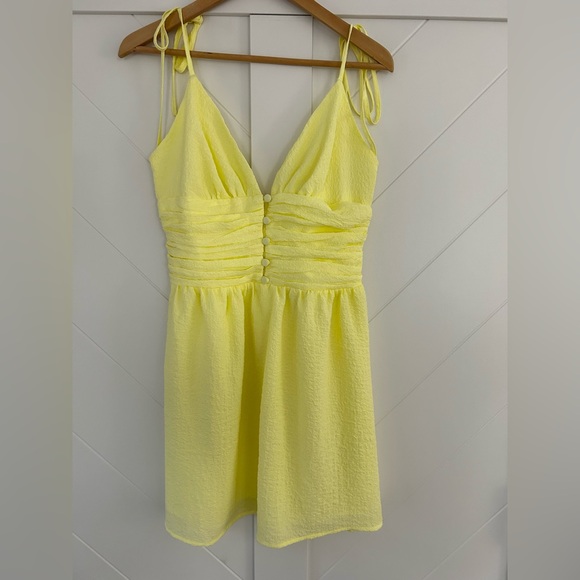 skylar rose Dresses & Skirts - Skylar Rose Bright Yellow Sun Dress